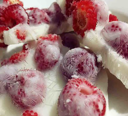 覆盆子酸奶冻图片