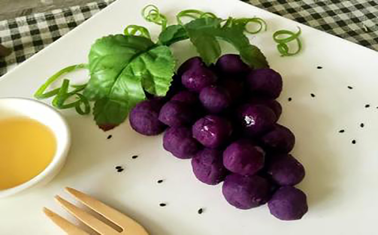蜂蜜紫薯小葡萄做法窍门介绍图片