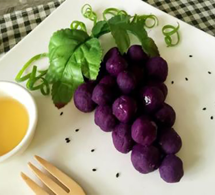 蜂蜜紫薯小葡萄怎么做介绍图片